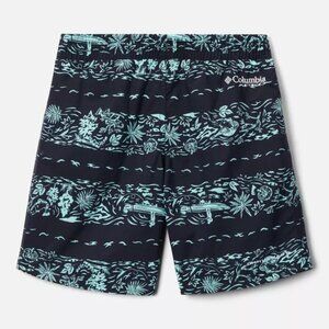 NWT Columbia Youth Super Backcast Short- Black Kahawai Stripe